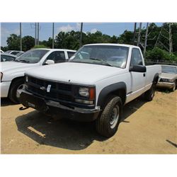 1998 CHEVROLET 2500 PICKUP, VIN/SN:1GCGK24R1W2193101 - GAS ENGINE, A/T, ODOMETER READING 262,729 MIL
