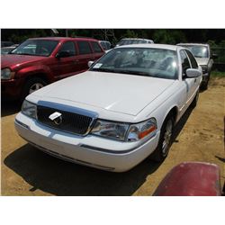 2004 MERCURY GRAND MARQUIS, VIN/SN:2M3FM74W14X657997 - GAS, A/T, ODOMETER READING 105,854 MILES