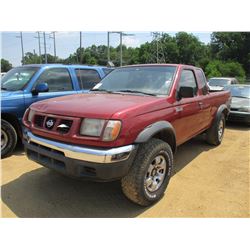 2000 NISSAN FRONTIER PICK UP, VIN/SN:1N6ED26T8YC409586 - EXT CAB, GAS ENGINE, 5 SPEED TRANS, ODOMETE