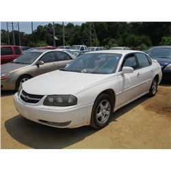 2004 CHEVROLET IMPALA, VIN/SN:2G1WH52K949152121 - GAS ENGINE, A/T