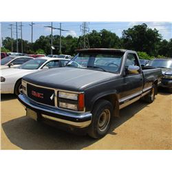 1991 CHEVROLET 1500 PICKUP, VIN/SN:1GTDC14Z3ME5401751 - GAS ENGINE, 5 SPEED TRANS, LONG BED, ODOMETE