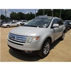 2007 FORD EDGE VIN/SN:2FMDK39C87BA29289 - GAS ENGINE, A/T, ODOMETER READING 176,618 MILES