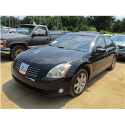 2004 MAXIMA 3.5 SL VIN/SN:1N4BA41E94C860237 - GAS ENGINE, A/T, ODOMETER READING 246,061 MILES