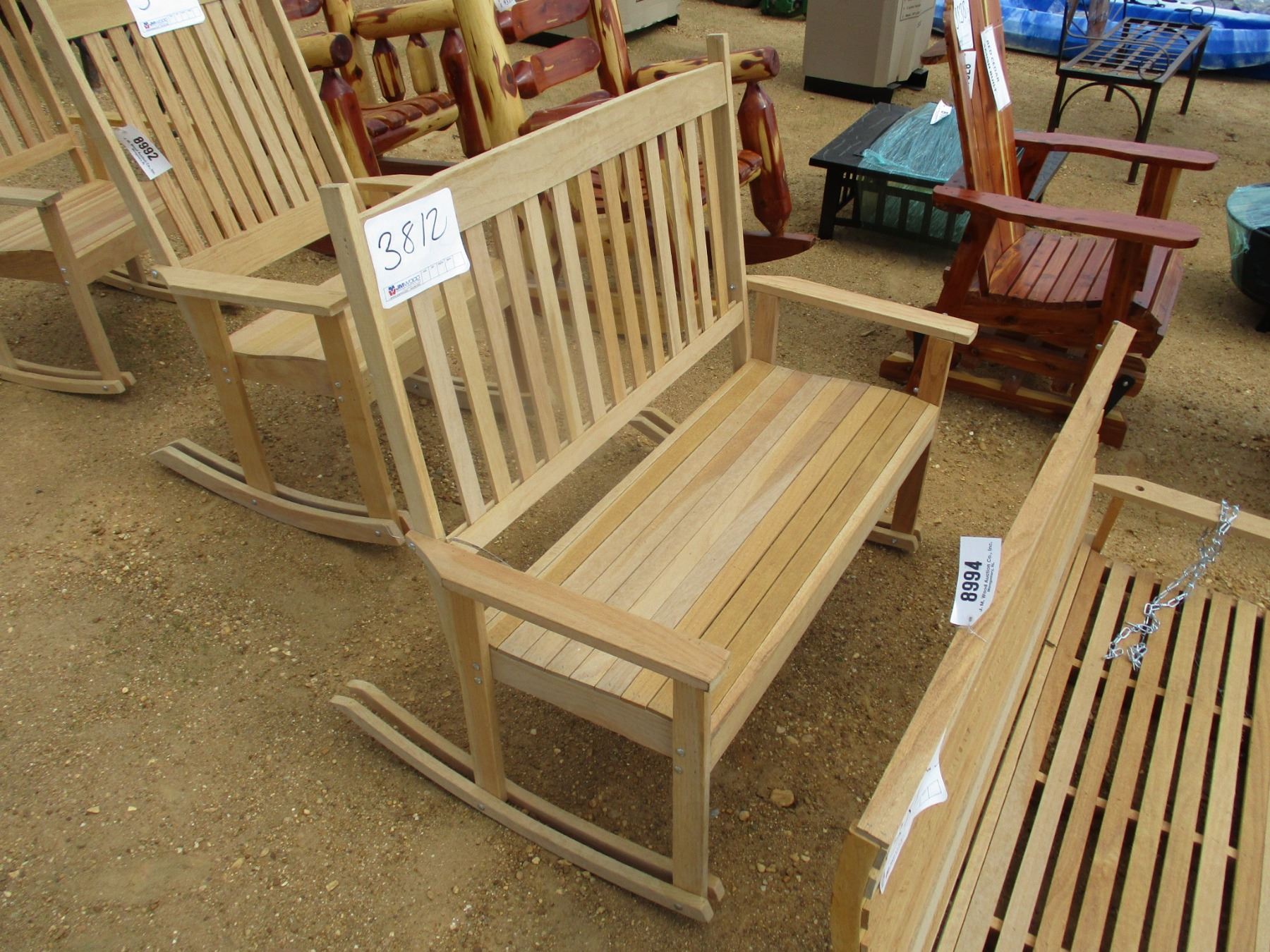 WOOD ROCKING BENCH - J.M. Wood Auction Company, Inc.