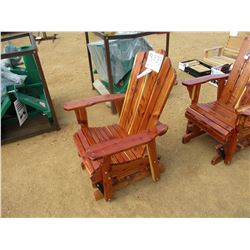RED CEDAR GLIDER CHAIR