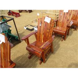 RED CEDAR GLIDER CHAIR
