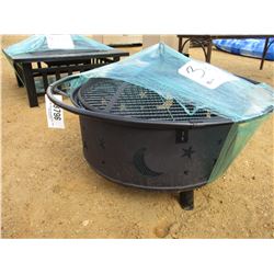 MOON & STARS METAL FIRE PIT