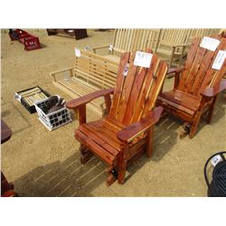 RED CEDAR GLIDER CHAIR