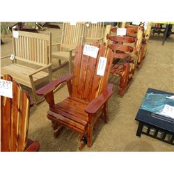 RED CEDAR GLIDER CHAIR