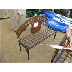 JOHN DEERE METAL BENCH