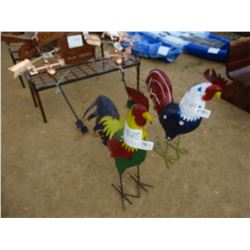 3' METAL ROOSTER