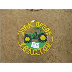 METAL SIGN, JOHN DEERE TRACTOR