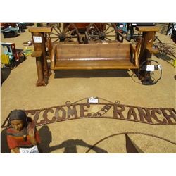 10' METAL SIGN, WELCOME TO THE RANCH