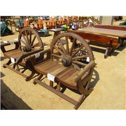 WAGON WHEEL BENCH