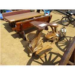 TEAK WOOD FLOWER STAND