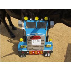 METAL PETERBILT TRUCK SIGN