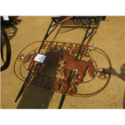 METAL SIGN, WELCOME FRIENDS
