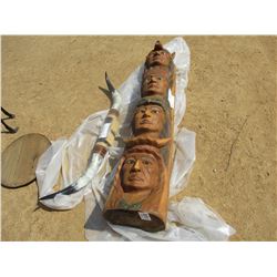 WOODEN TOTEM POLE