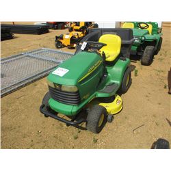 JOHN DEERE LT155 RIDING MOWER, - 38", GRASS BAGGER