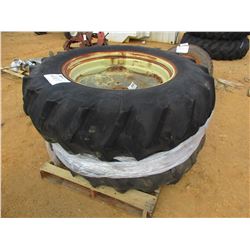 (2) 16.9-34 TIRES & RIMS