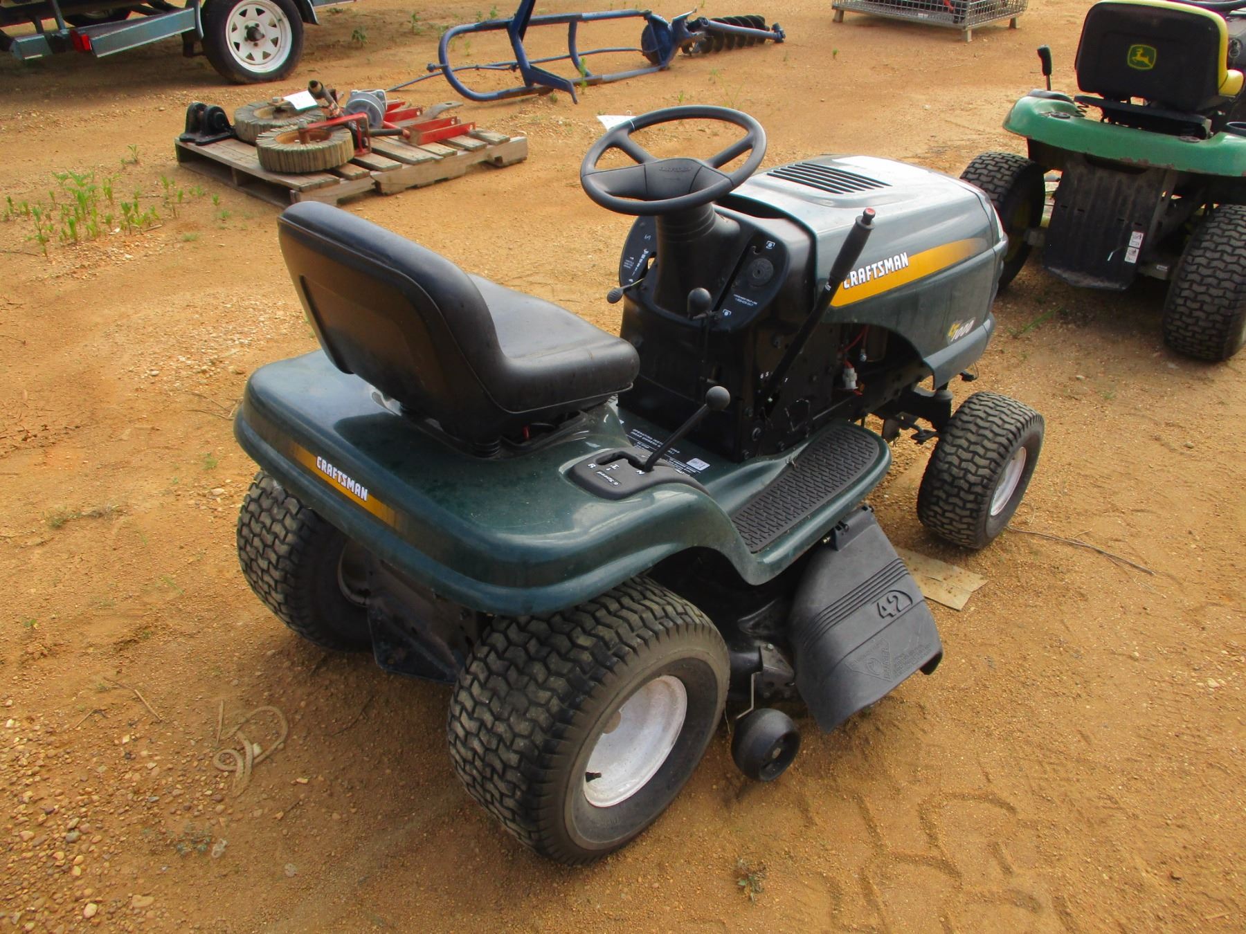 CRAFTSMAN LT100 RIDING LAWNMOWER, 42" J.M. Wood Auction Company, Inc.