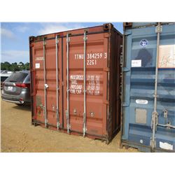 STEEL SHIPPING CONTAINER, - 20'