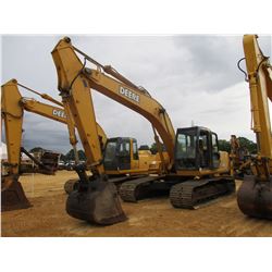2005 JOHN DEERE 200C LC HYDRAULIC EXCAVATOR, VIN/SN:505593 - 9' 6" STICK, 36" BUCKET, ECAB W/AC, MET