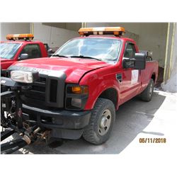 2010 FORD F250 PICKUP, VIN/SN:1FTNF285XAEA55195 - 4X4, LWB, MANUAL TRANS, WARN FRONT BUMPER, BLADE, 