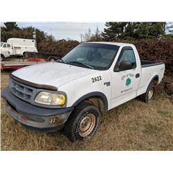 1998 FORD F150 PICKUP, VIN/SN:1FTZF18W0WKB26425 - 4X4, GAS ENGINE, A/T, ODOMETER READING 63,114 MILE