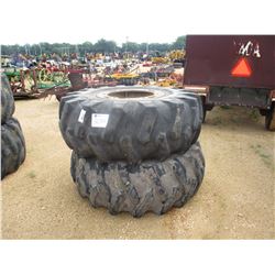 (2) 24.5-32 TIRES & RIMS