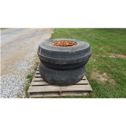 (2) IMPLEMENT TIRES W/ WHEELS, SIZE 11.00-16SL (COUNTY OWNED) (SELLING OFFSITE LOCATED IN FRANKLIN, 