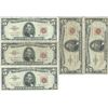 Image 1 : 1963 $5 Red Seal Bill Lot of 5