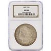 Image 1 : 1887 $1 Morgan Silver Dollar Coin NGC MS64