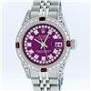 Image 1 : Rolex Stainless Steel Purple String Diamond VVS DateJust Ladies Watch