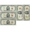 Image 1 : 1963 $5 Red Seal Bill Lot of 10