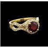14KT Yellow Gold 1.94 ctw Ruby and Diamond Ring