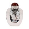 Image 2 : Reverse Painted Glass Perfume/Snuff Bottle "Pandas" Hand Painted and Artist Sign