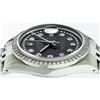 Image 8 : Rolex Mens Stainless Steel Dark Rhodium String Diamond Datejust Wristwatch