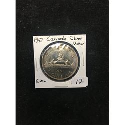 1951 CANADA SILVER DOLLAR! SWL