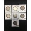 Image 1 : CANADA 50 CENTS LOT OF 7 COINS!