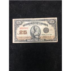 1923 DOMINION OF CANADA SHINPLASTER!