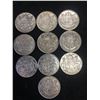 Image 1 : CANADA GEORGE VI 50 CENTS LOT OF 10 COINS!