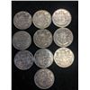 Image 2 : CANADA GEORGE VI 50 CENTS LOT OF 10 COINS!