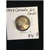 Image 1 : 1949 CANADA 25 CENTS ! TONED!