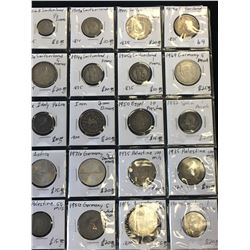 WORLD SILVER COIN LOT! 20 COINS!