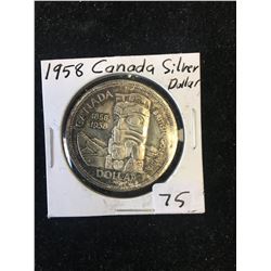 1958 CANADA SILVER DOLLAR!