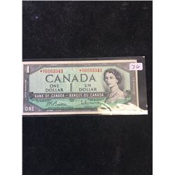 1954 BANK OF CANADA $1 REPLACEMENT NOTE..
