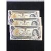 Image 1 : 1973 BANK OF CANADA $1 NOTES..3 IN SEQUENCE!
