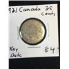 Image 1 : 1921 CANADA 25 CENTS! KEY DATE !