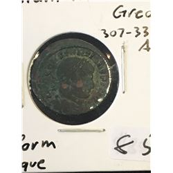 307-337 AD ROME.CONSTANTINE THE GREAT SILVERED SILIQUE!